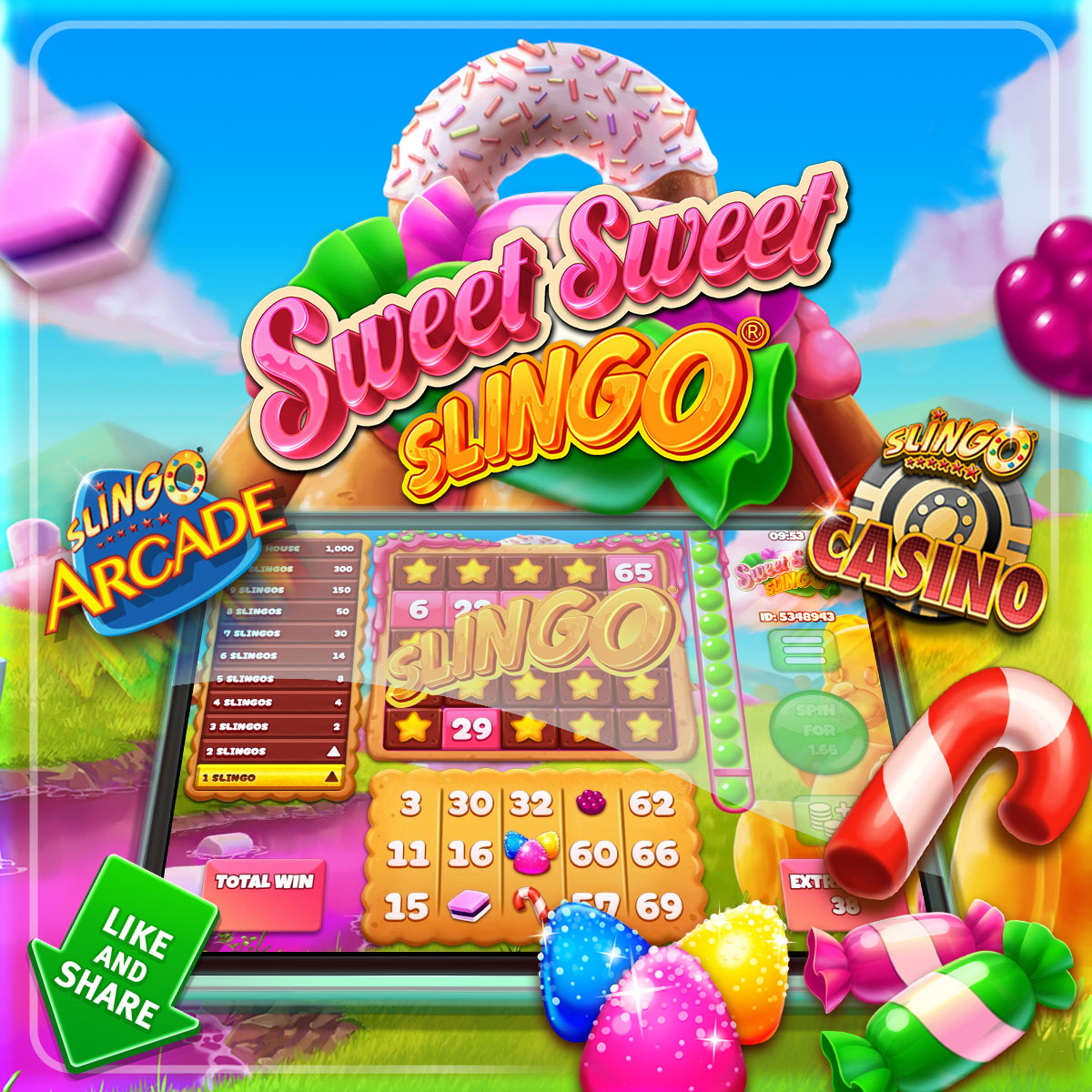 Sweet Sweet Slingo Delivers Bright Spins and Big Energy