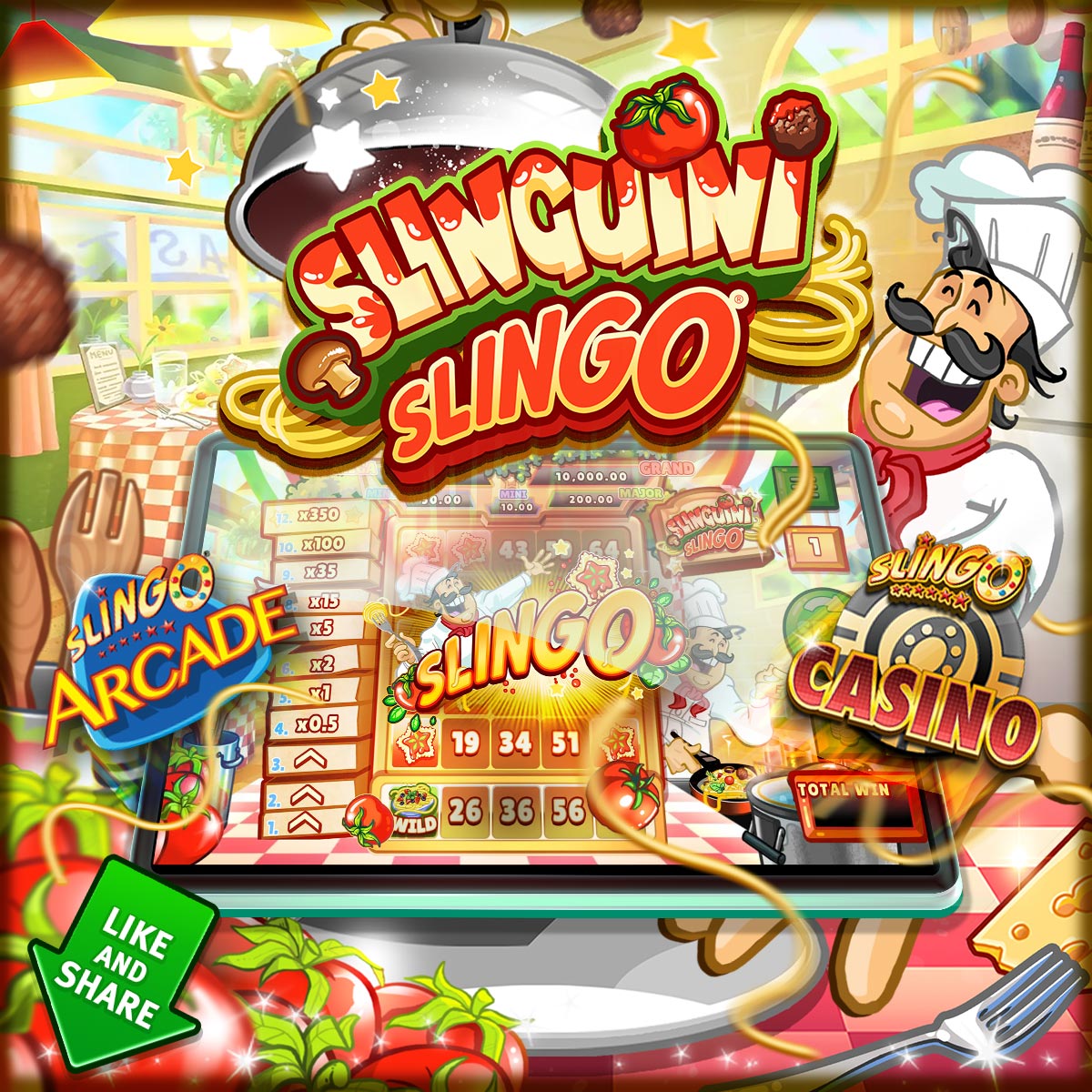 Slinguini Slingo Mixes Delicious Themes with Rewarding Gameplay